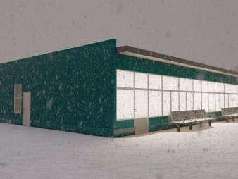 Проект павильона из сэндвич-панелей