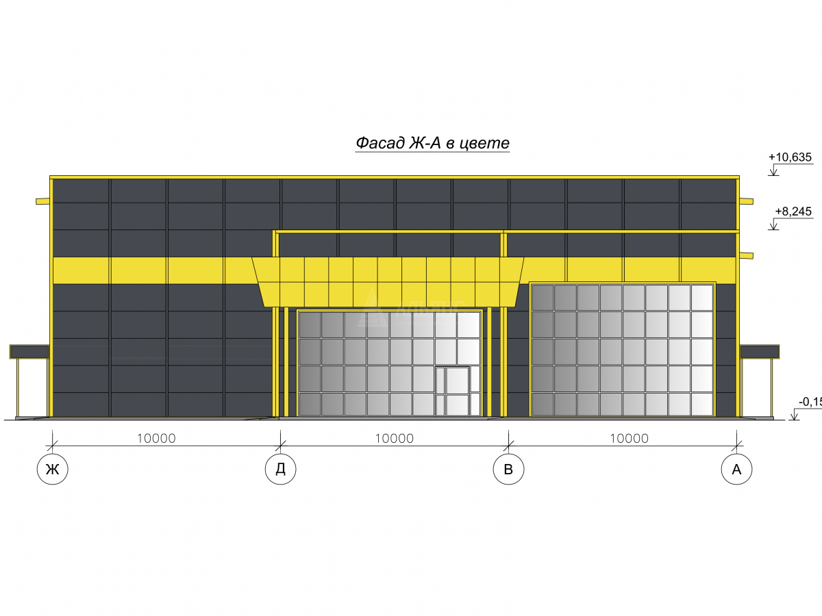 3D визуализация СТО из сэндвич-панелей - фото 4