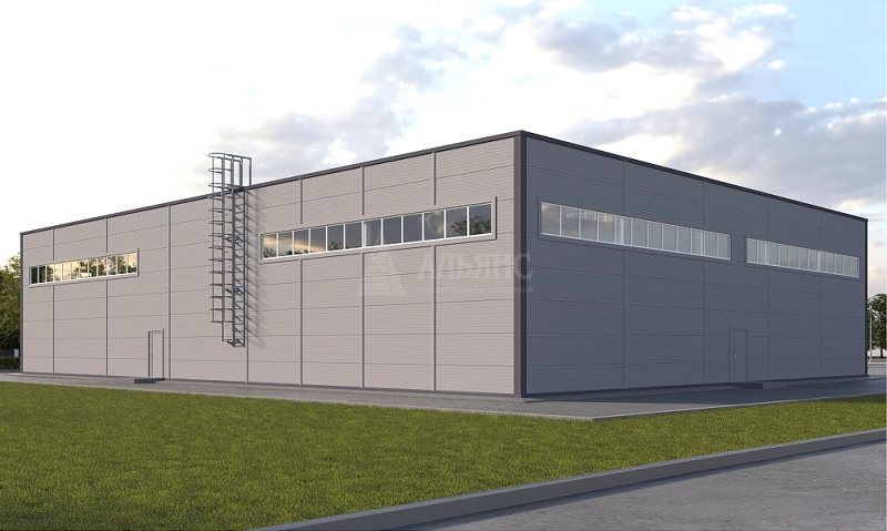 3D визуализация СТО из сэндвич-панелей - фото 3